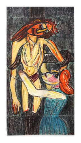 Zeit zu leben und Zeit zu sterben V nach Erich Maria Remarque, Urheberrecht Katharina Kretschmer, Verkauf als gesamten Zyklus by Katharina Kretschmer, Painting for Sale on Select