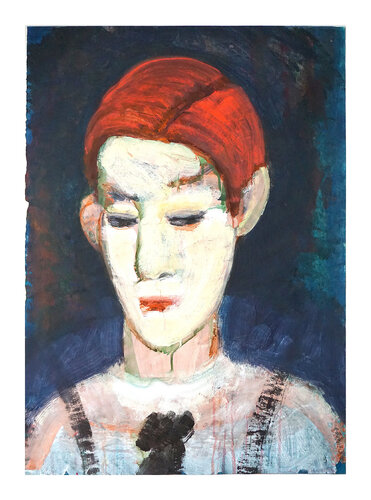 Rotschopf, Urheberrecht Katharina Kretschmer by Katharina Kretschmer, Painting for Sale on Select
