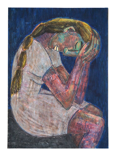 Junge Roma II, Urheberrecht Katharina Kretschmer by Katharina Kretschmer, Painting for Sale on Select