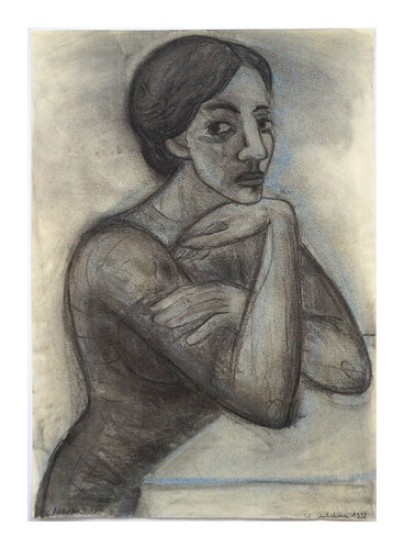 Medea, 1998, Urheberrecht Katharina Kretschmer, Verkauf zusammen mit Jason by Katharina Kretschmer, Painting for Sale on Select