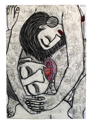 Toprak Ana (Mutter Erde), Urheberrecht Katharina Kretschmer,  Verkauf möglichst als gesamten Toprak Ana Zyklus by Katharina Kretschmer, Drawing for Sale on Select