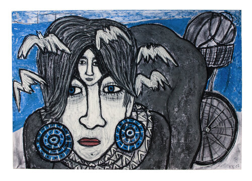 Anı (Erinneurng), Urheberrecht Katharina Kretschmer, Verkauf möglichst als gesamten Toprak Ana Zyklus by Katharina Kretschmer, Drawing for Sale on Select