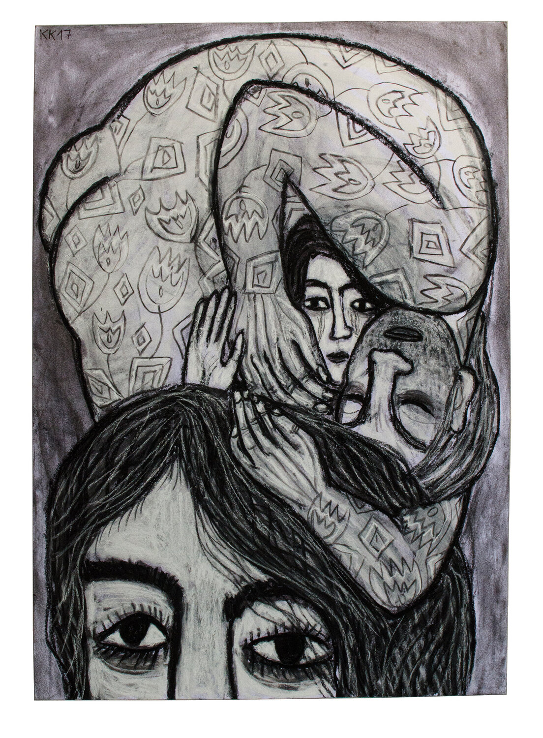 Veda (Abschied), Urheberrecht Katharina Kretschmer, Verkauf möglichst als gesamten Toprak Ana Zyklus Katharina Kretschmer Drawing for sale