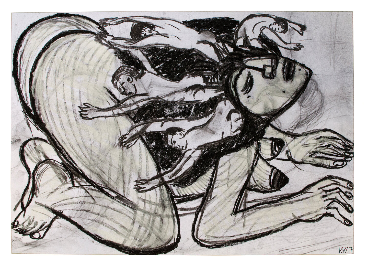 HavvaLilith (EvaLilith), Urheberrecht Katharina Kretschmer, Verkauf möglichst als gesamten Toprak Ana Zyklus Katharina Kretschmer Drawing for sale