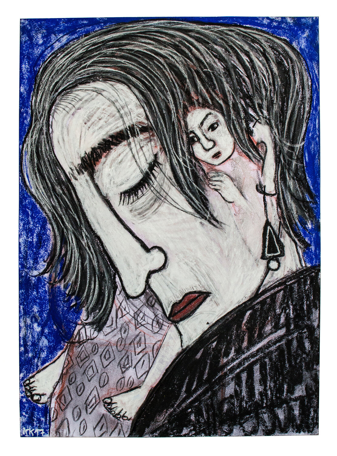 Hatıra (Erinnerung), Urheberrecht Katharina Kretschmer, Verkauf möglichst als gesamten Toprak Ana Zyklus Katharina Kretschmer Drawing for sale