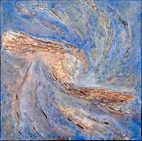 Abbracci in Blues by Daniele Guidi, Painting for Sale on Select