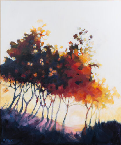 herbstliche Serenade by Regina Fleck, Painting for Sale on Select