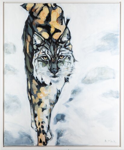 Schritt aus der Stille by Regina Fleck, Painting for Sale on Select
