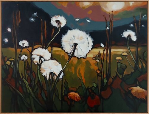 Vom Fortgehen der Dinge by Regina Fleck, Painting for Sale on Select
