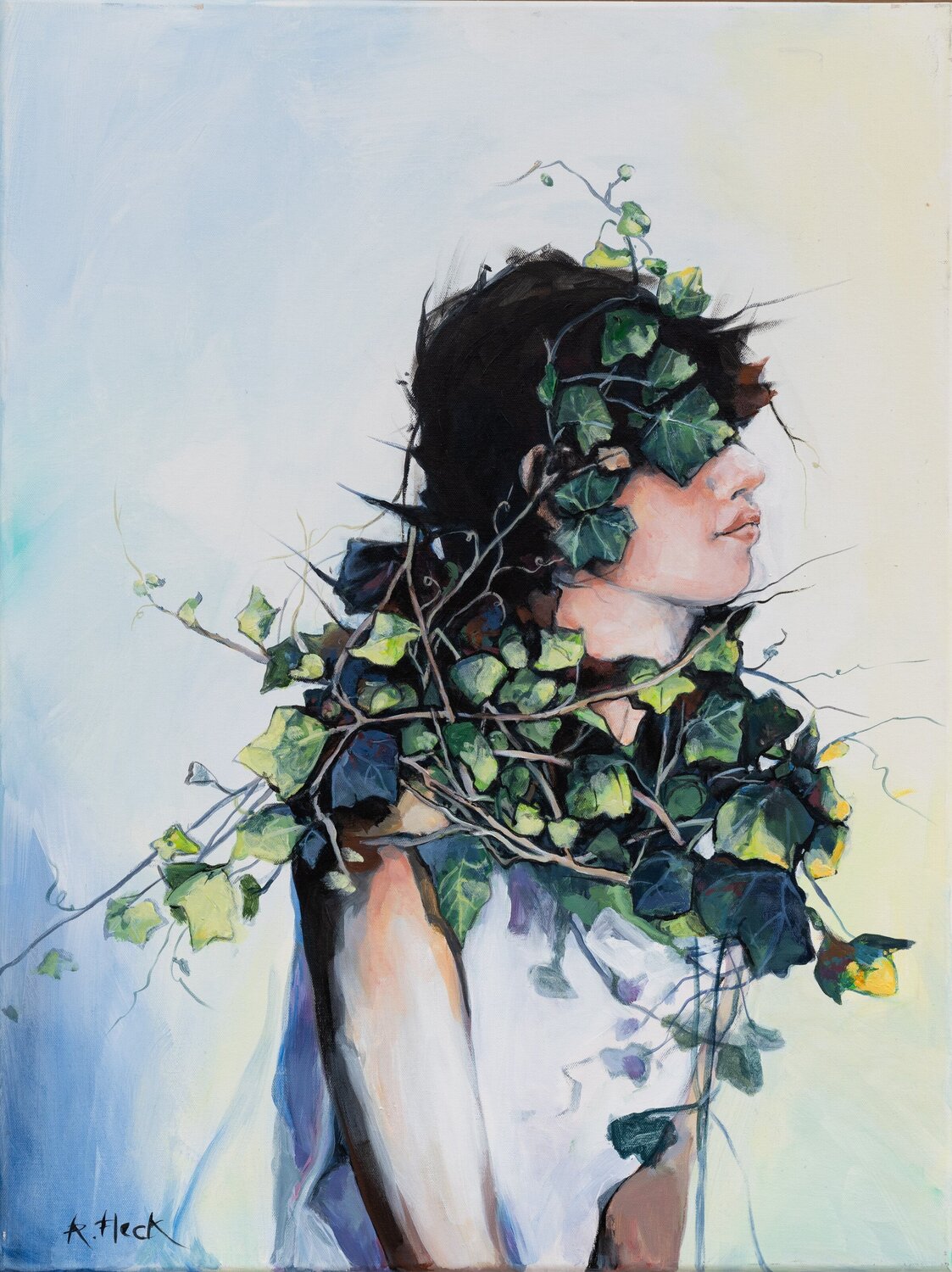 Blinde Göttin Regina Fleck Original painting for sale