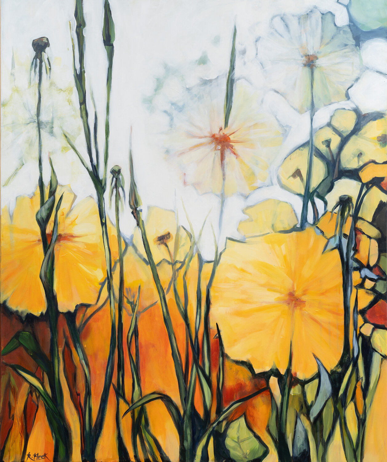 Sonnenuntergangszauber Regina Fleck Original painting for sale