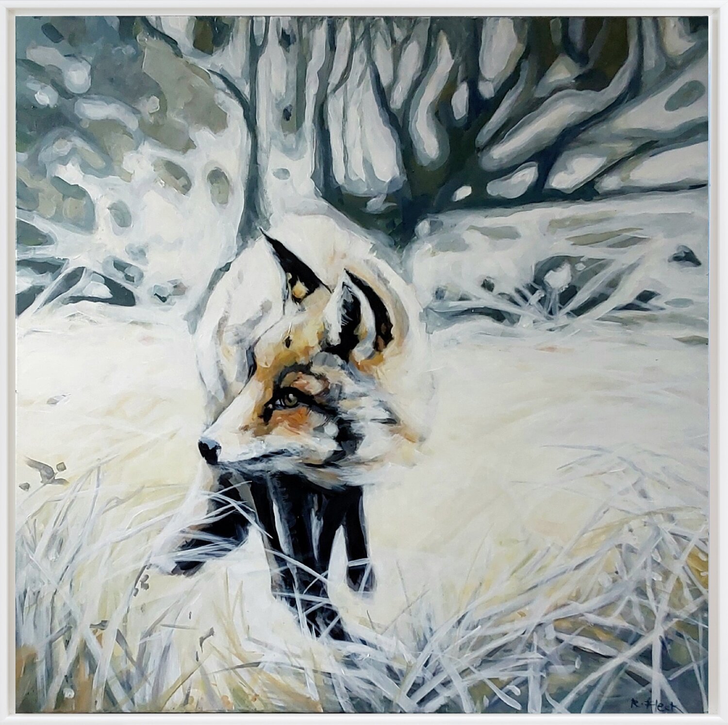 Im Atem des Winters Regina Fleck Original painting for sale