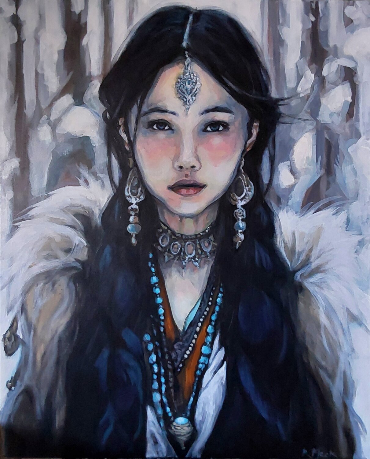 Waldblut Regina Fleck Original painting for sale