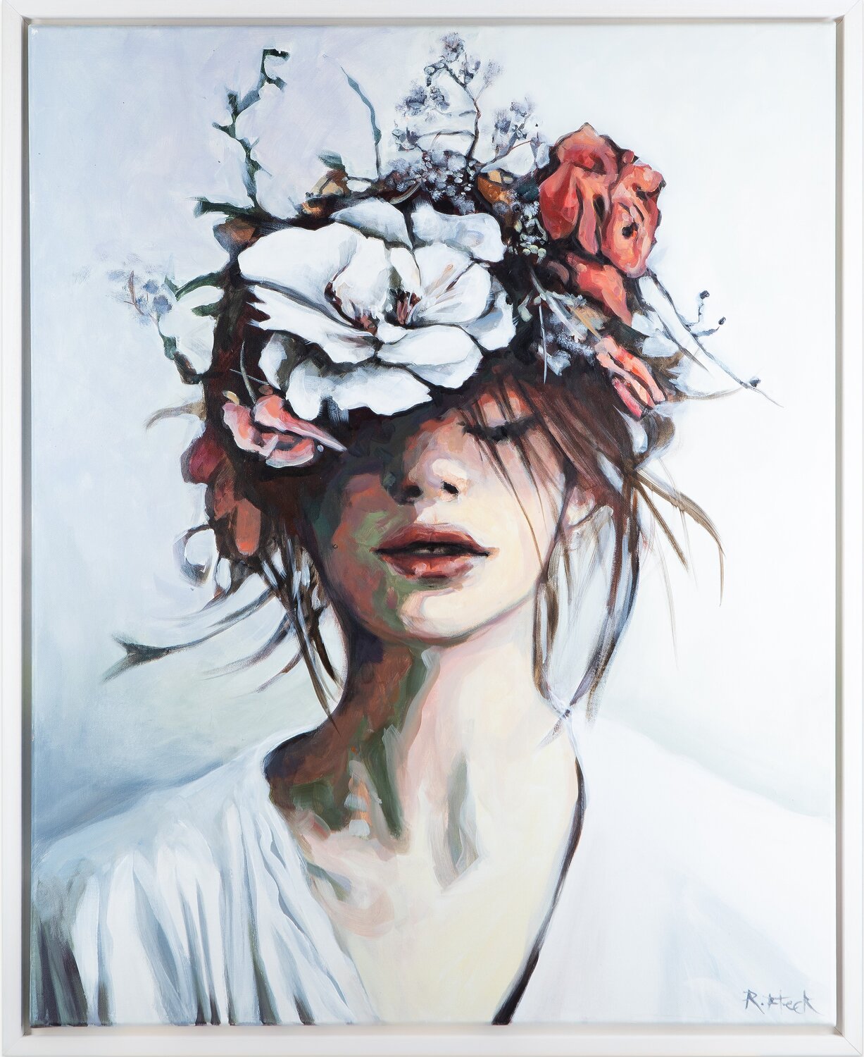 Wenn die Seele blüht Regina Fleck Original painting for sale