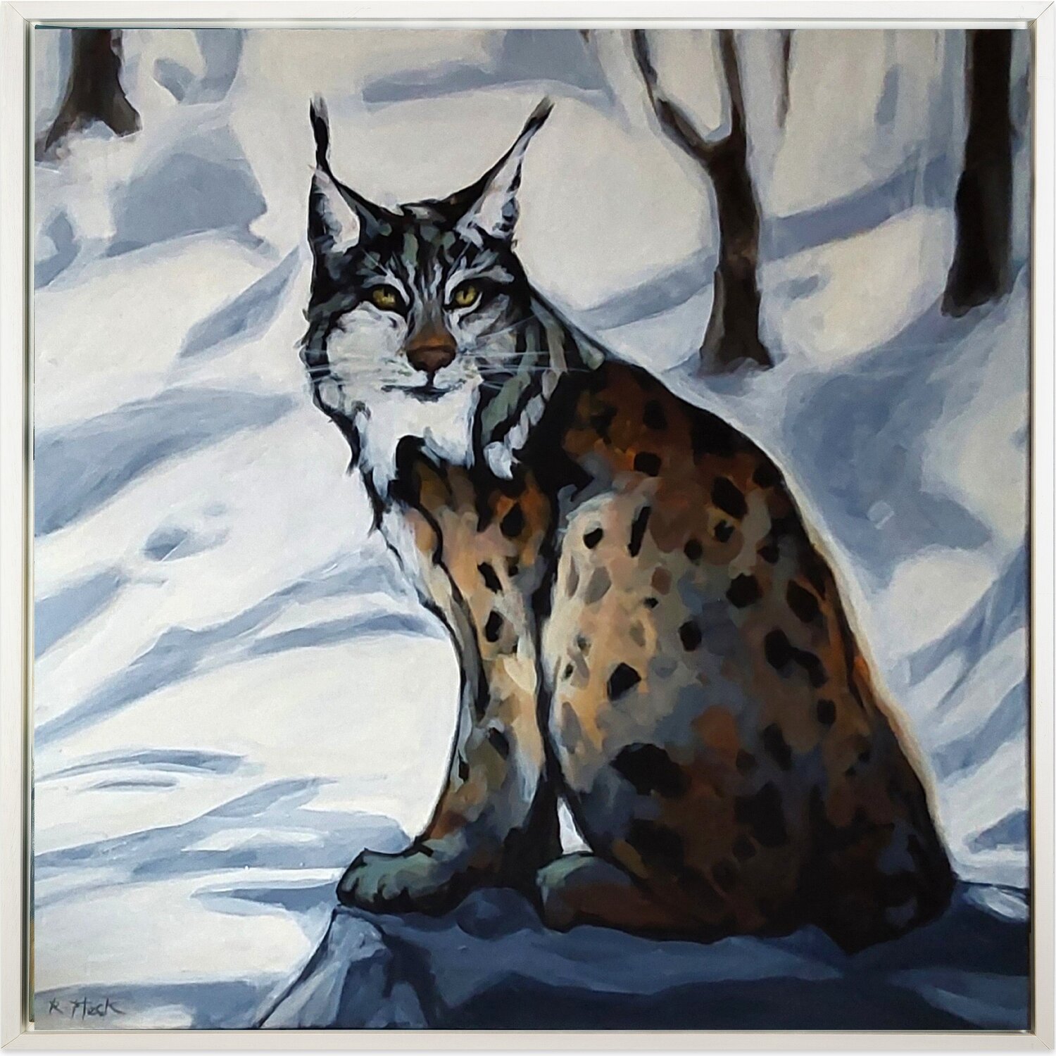 Die Sprache der Spuren Regina Fleck Original painting for sale