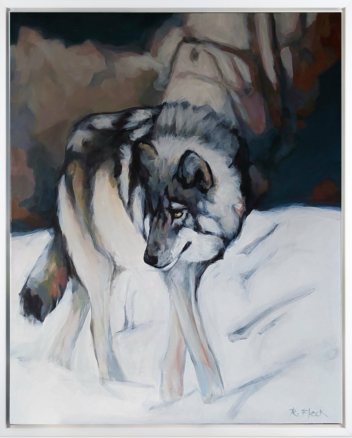Der Grenzgänger Regina Fleck Original painting for sale