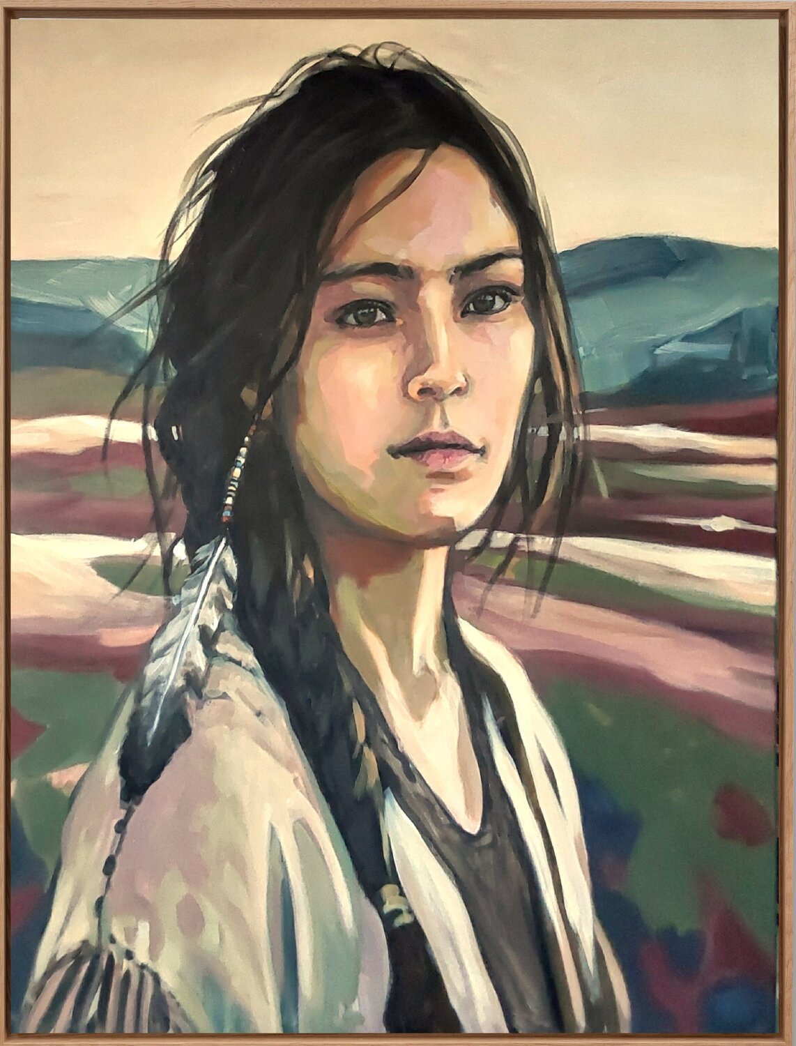 Aufrecht Regina Fleck Original painting for sale