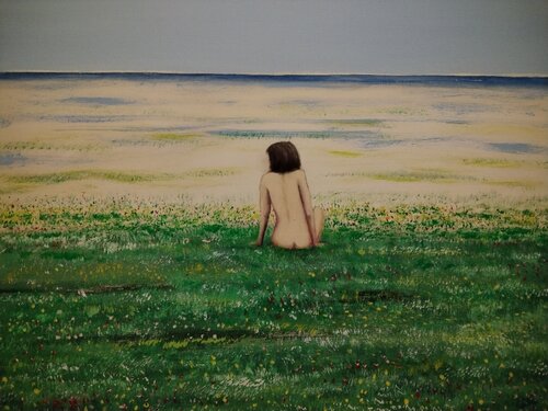 Un horizon by Pascal Lassarre, Painting for Sale on Select