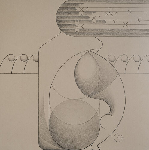 Graphics 17 - Mari u polia by Tetiana Gryshchenko, Drawing for Sale on Select