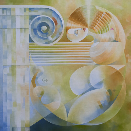 Gold. The Muse by Tetiana Gryshchenko, Painting for Sale on Select