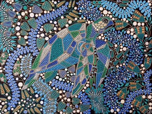 Guardian of the Reef by Oxana Lazari, Painting for Sale on Select