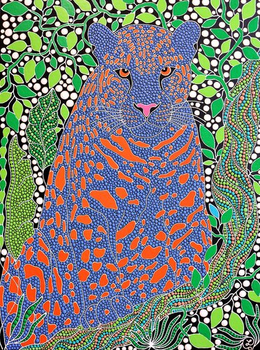 The Hidden Watcher by Oxana Lazari, Painting for Sale on Select