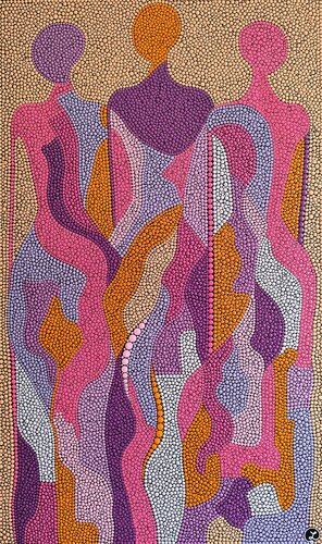 Connected Souls by Oxana Lazari, Painting for Sale on Select