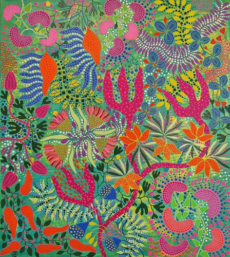 Wild Flora by Oxana Lazari, Painting for Sale on Select