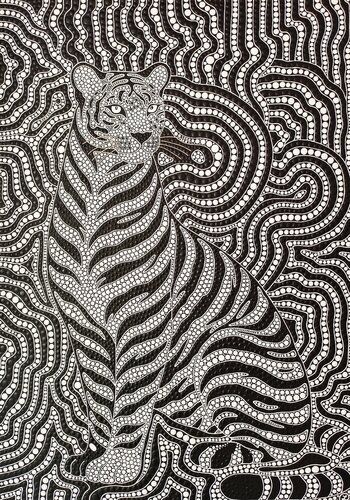 Black & White Majesty by Oxana Lazari, Painting for Sale on Select