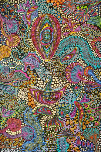 Lucky Duck in Wonderland by Oxana Lazari, Painting for Sale on Select