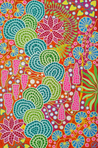 Botanical Carnival 2 by Oxana Lazari, Painting for Sale on Select