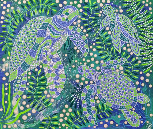 Ocean Harmony by Oxana Lazari, Painting for Sale on Select