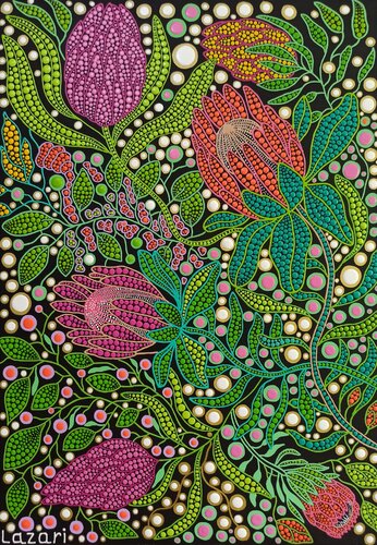 Protea by Oxana Lazari, Painting for Sale on Select