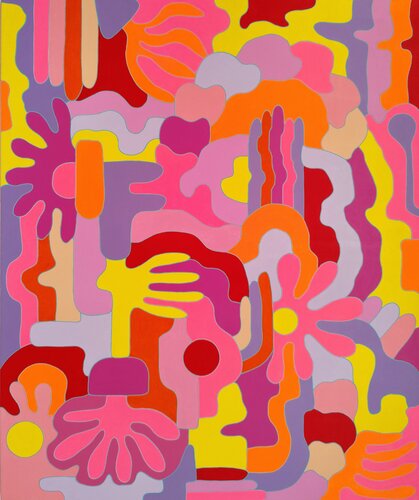 A Little More Pink by Oxana Lazari, Painting for Sale on Select