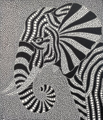 Hypnotic Circus Elephant by Oxana Lazari, Painting for Sale on Select