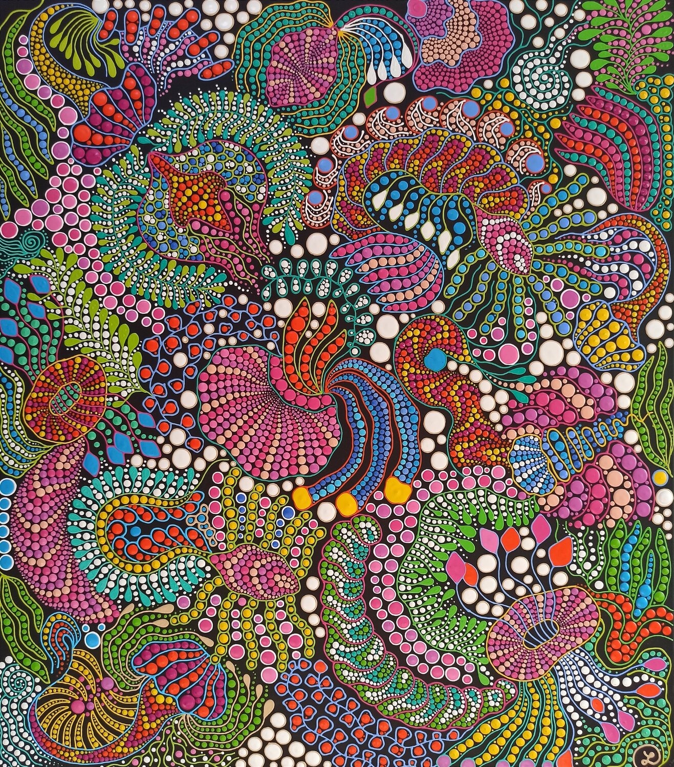 Marine Life Oxana Lazari Original painting for sale