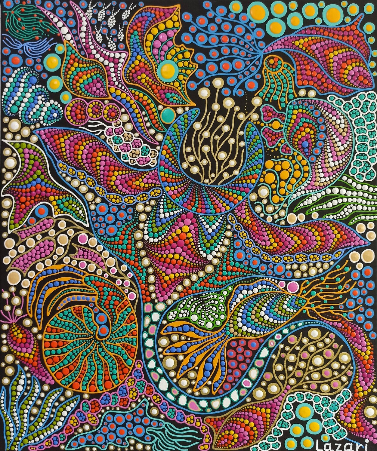 Ocean's Embrace Oxana Lazari Original painting for sale