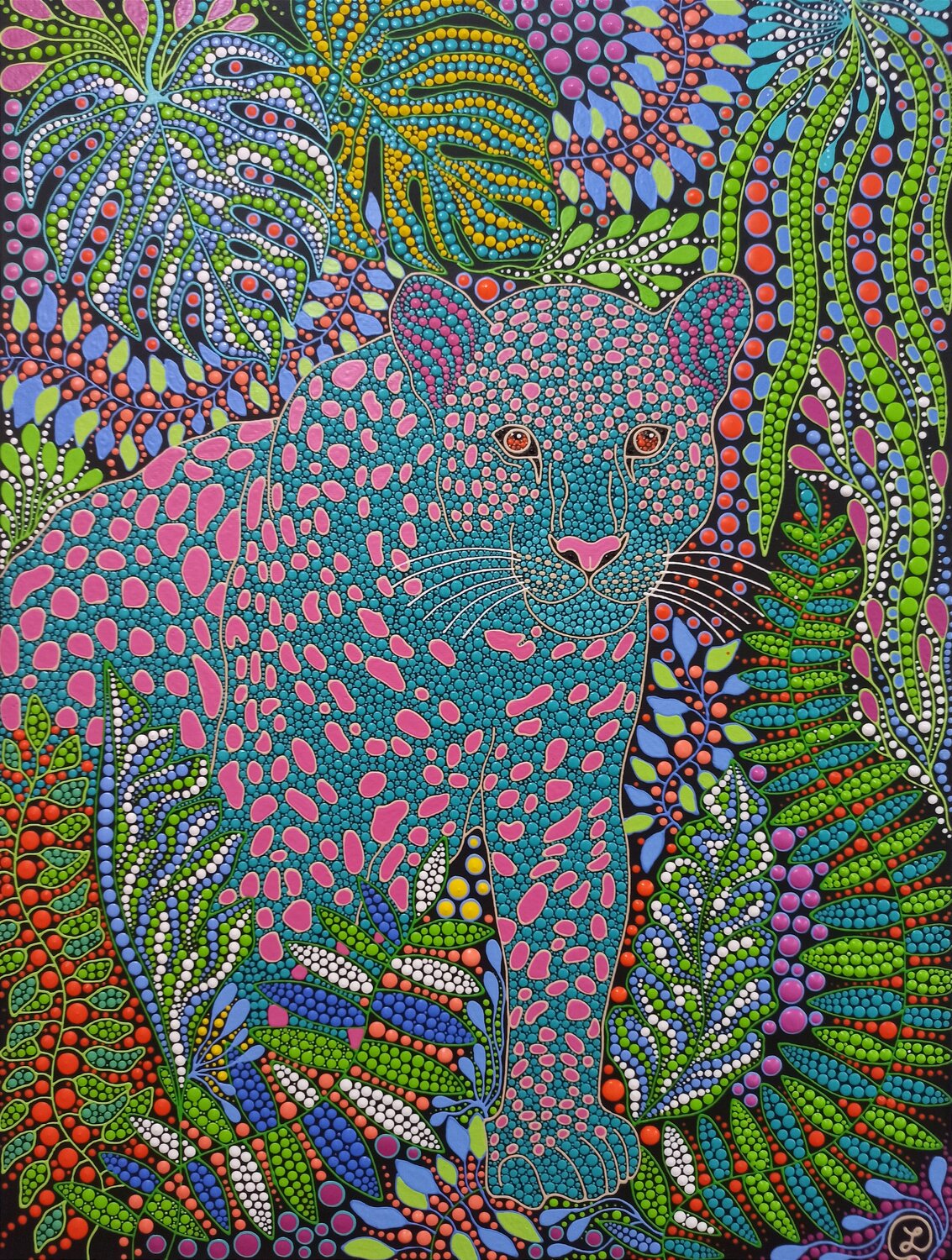 Enchanted Jungle Oxana Lazari Original painting for sale