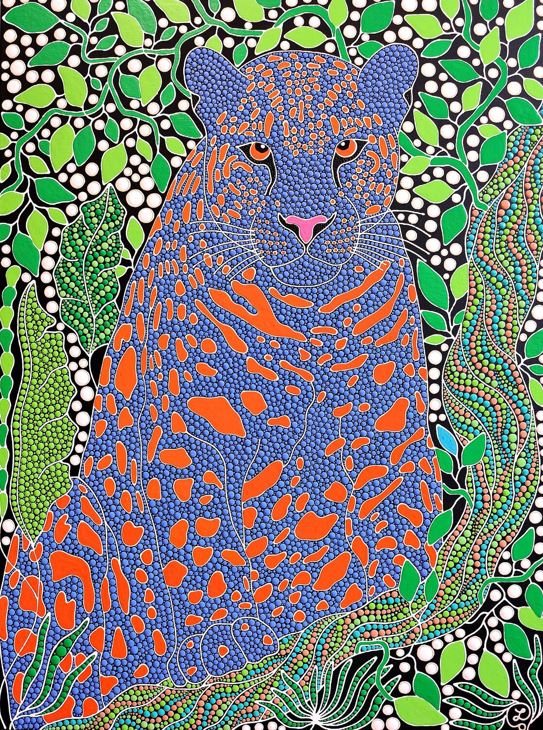 The Hidden Watcher Oxana Lazari Original painting for sale