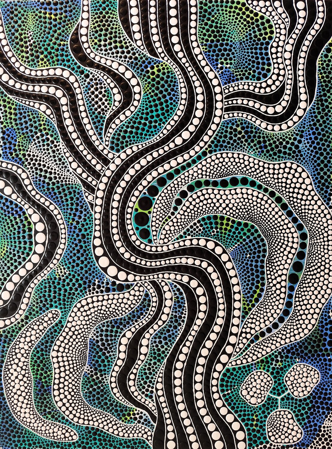 River Roots Oxana Lazari Original painting for sale