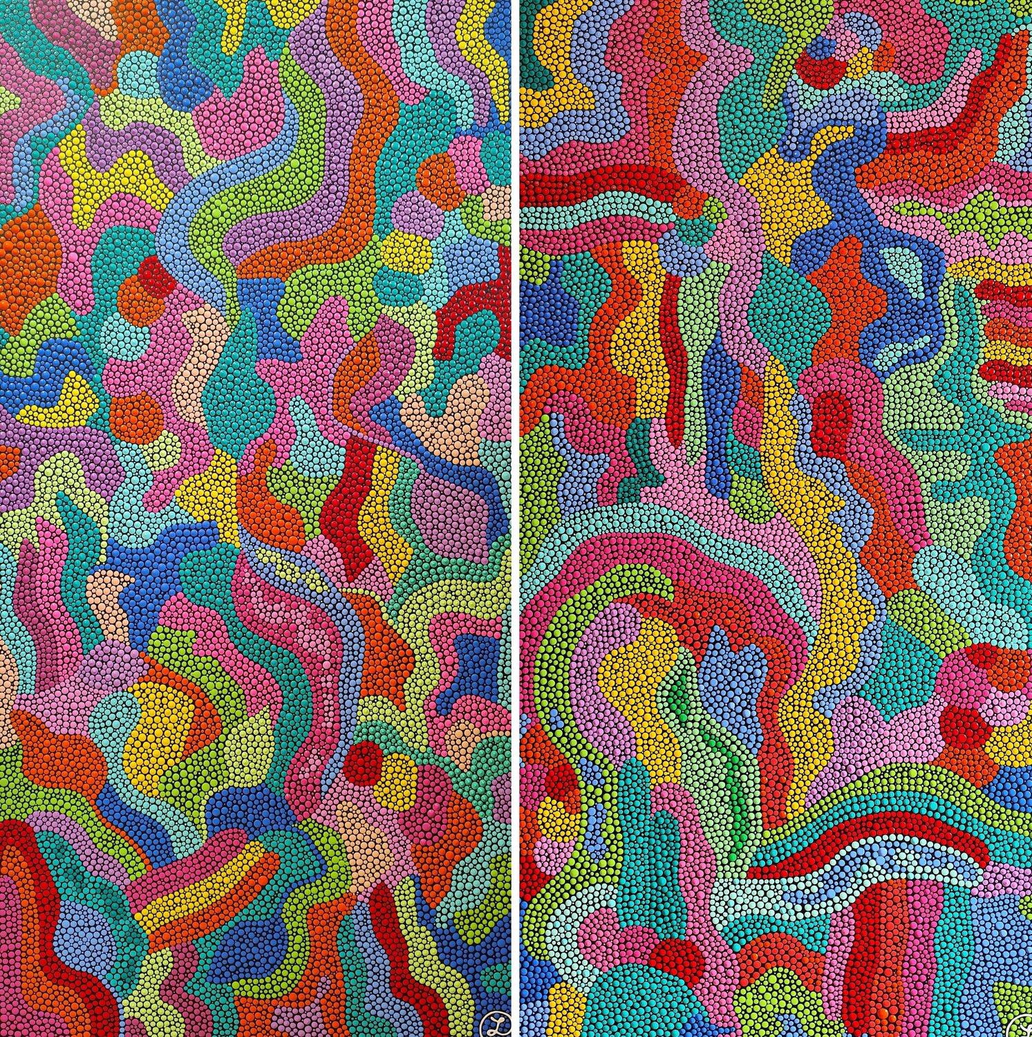 Rainbow Symphony Oxana Lazari Original painting for sale