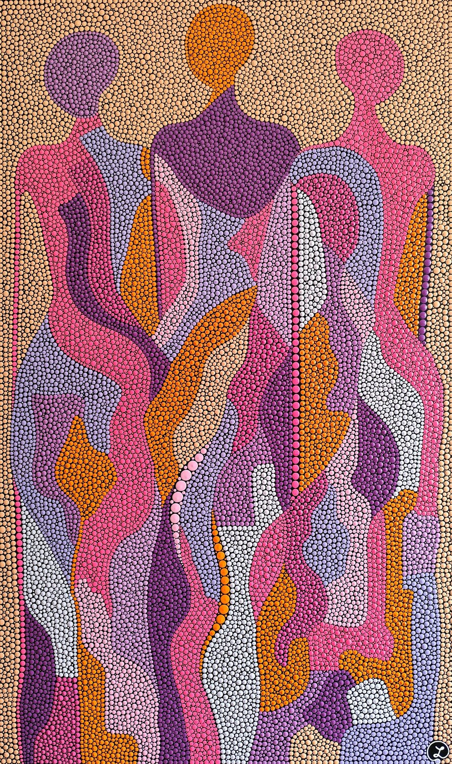 Connected Souls Oxana Lazari Original painting for sale