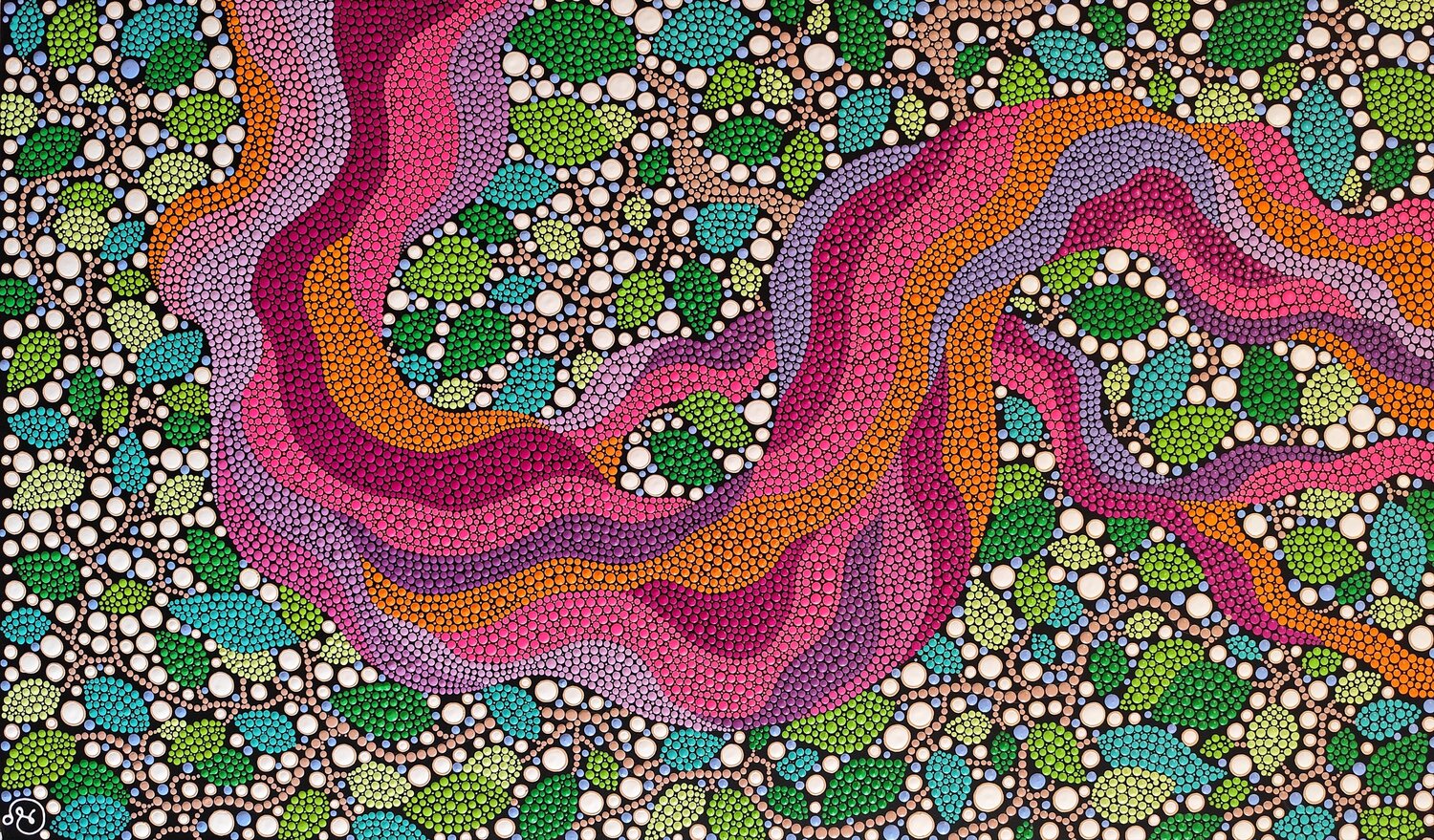 Flow of the Jungle Oxana Lazari Original painting for sale