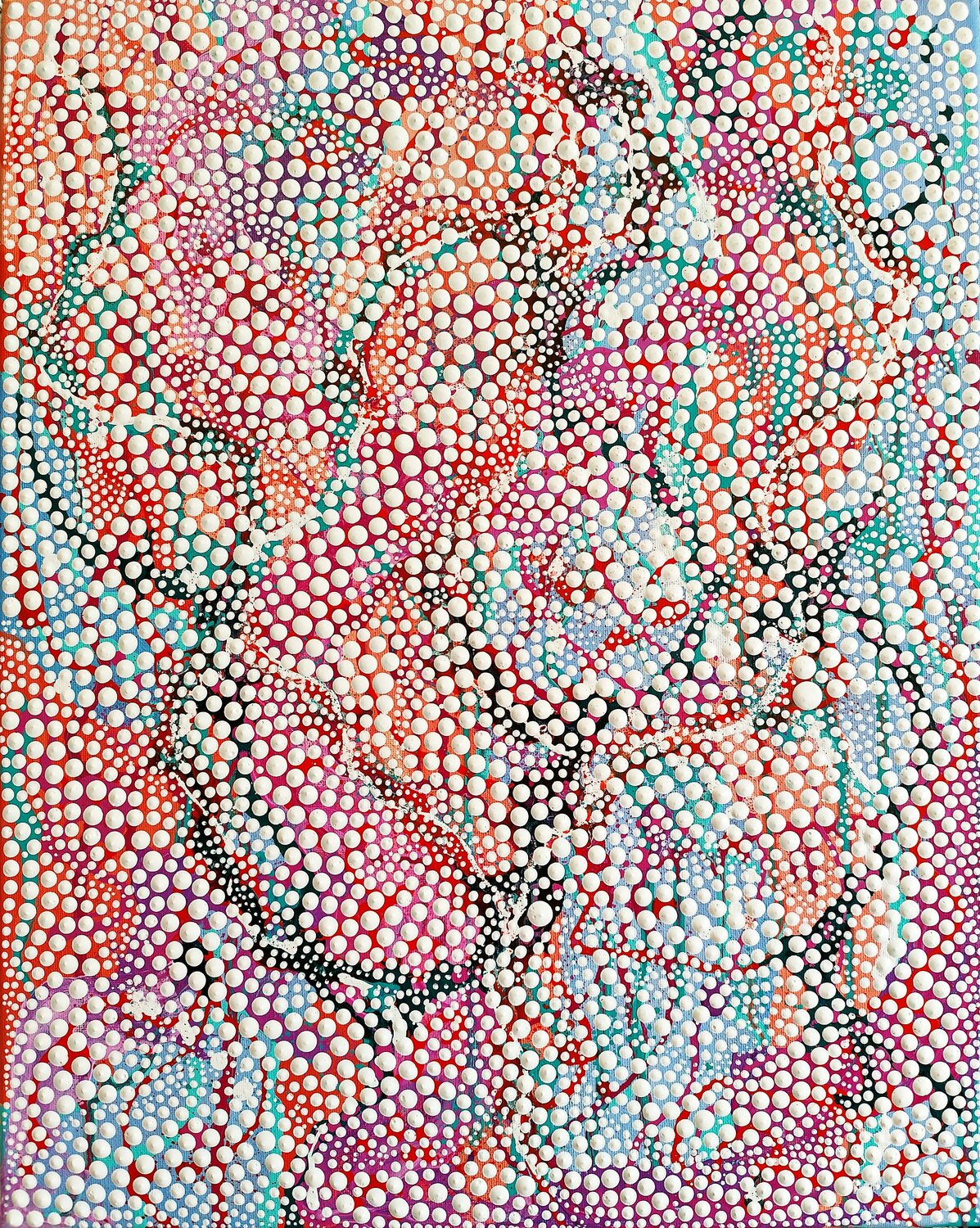 Rhythm of White Oxana Lazari Original painting for sale