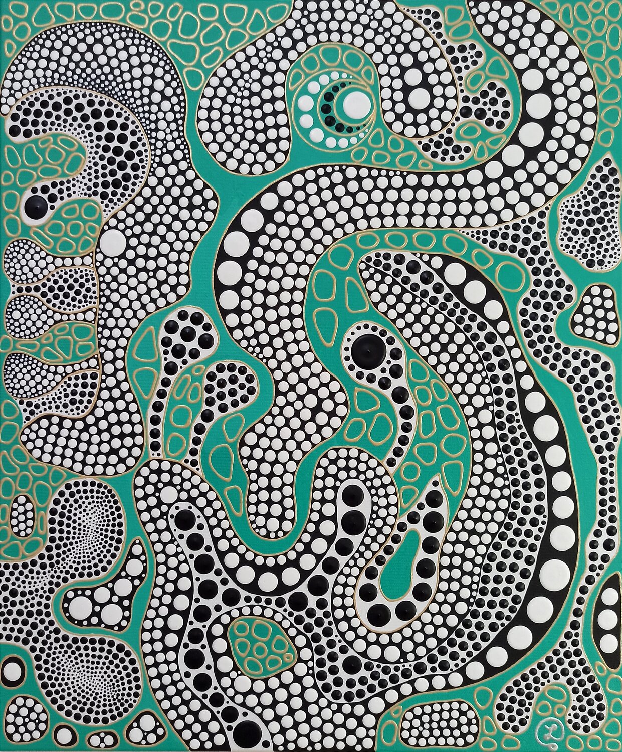 Cellular Universe Oxana Lazari Original painting for sale