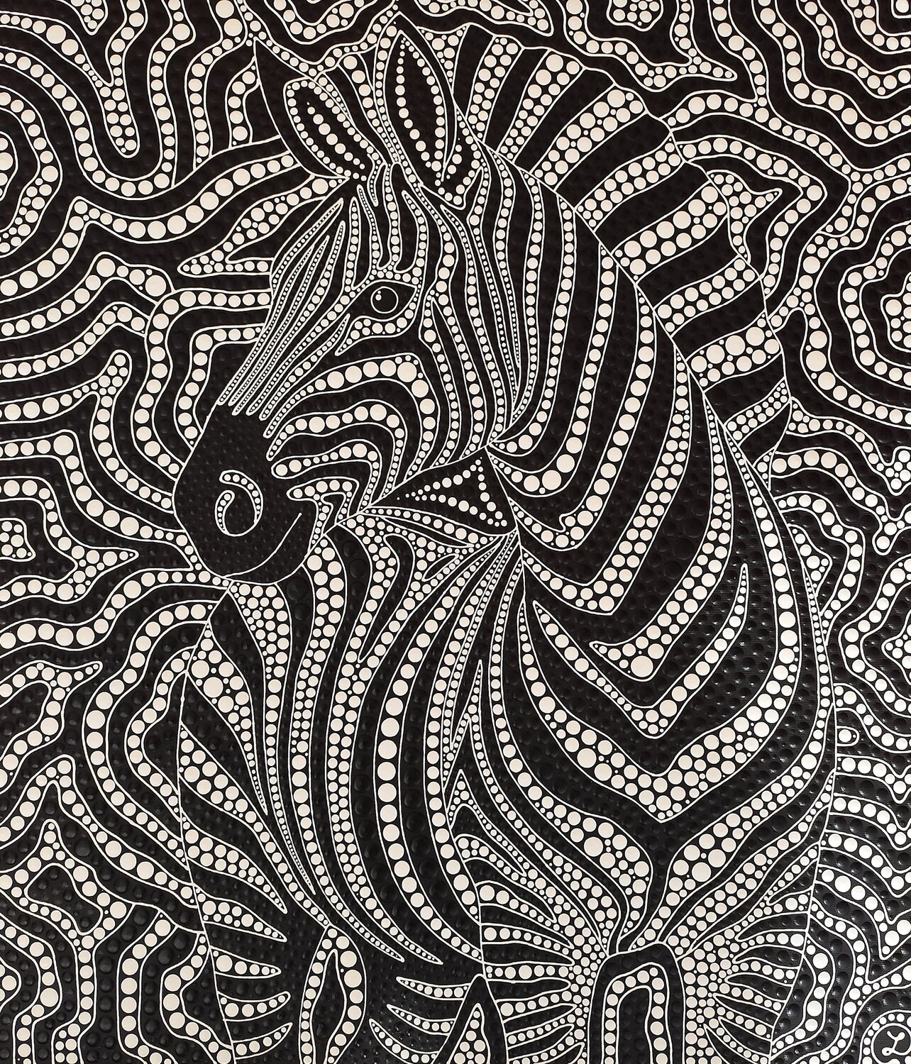 Zebra Labyrinth Oxana Lazari Original painting for sale