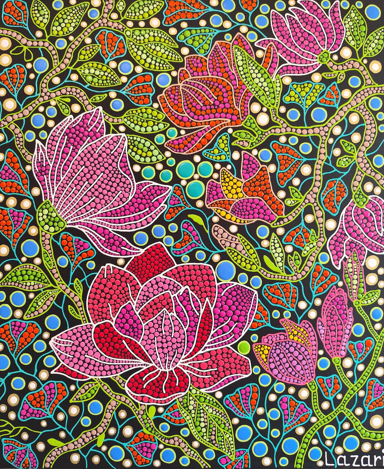 Magnolia Oxana Lazari Original painting for sale
