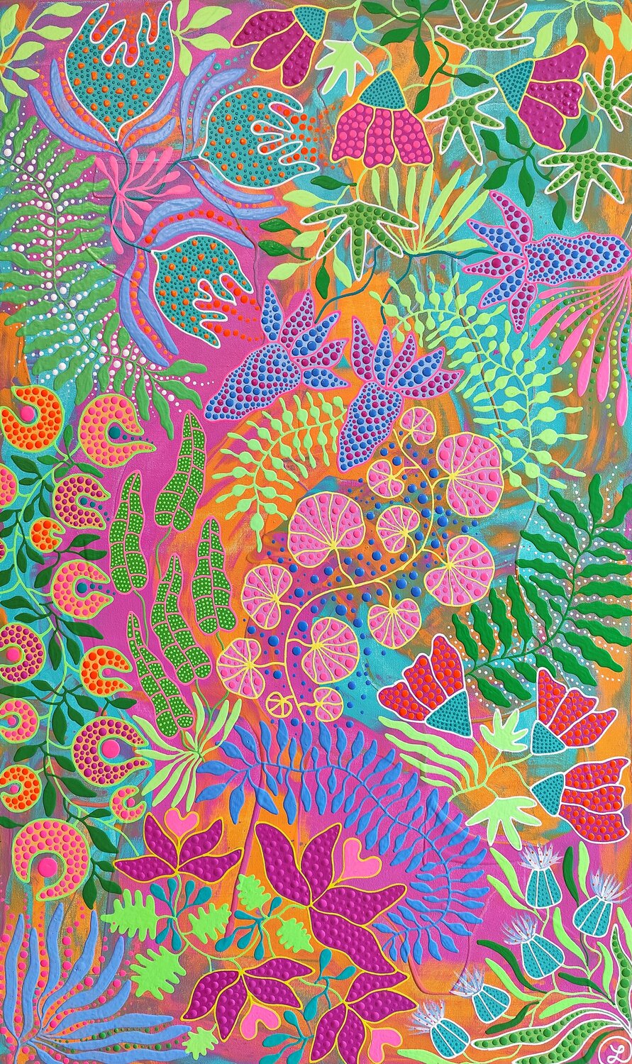 Botanical Dream Oxana Lazari Original painting for sale