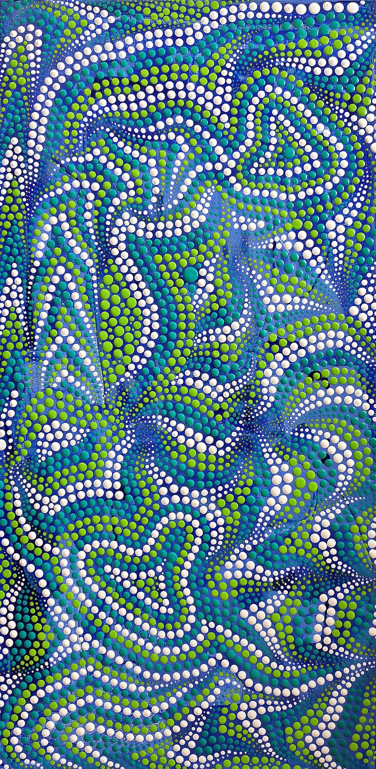 Ocean Rhythm Oxana Lazari Original painting for sale