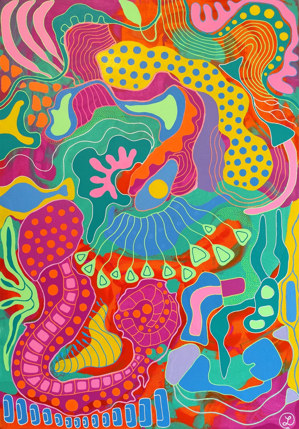 Underwater Mirage Oxana Lazari Original painting for sale